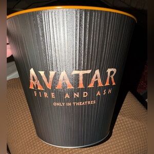 : Fire and Ash Branded Black Popcorn Bucket